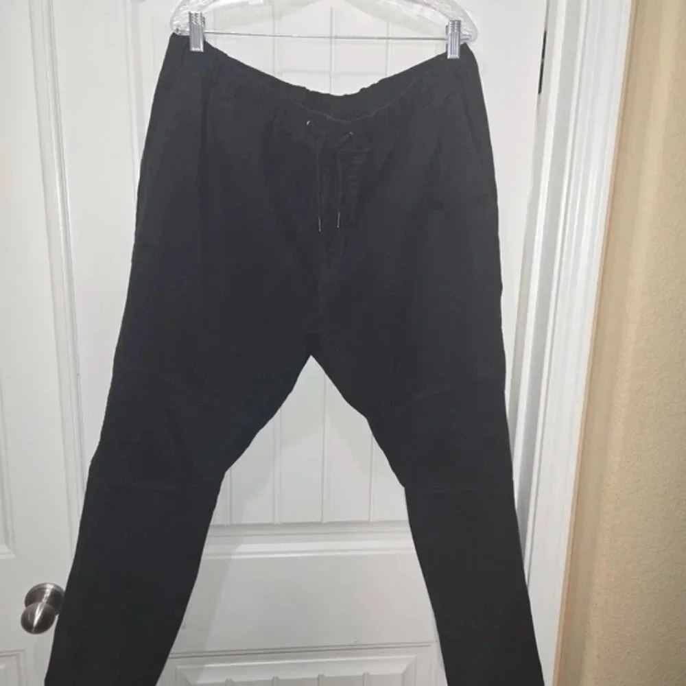 H&M UNISEX Black Cotton Cargo/Jogger Pants Size XL